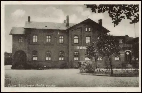 Ansichtskarte Soltau Bahnhof 1940