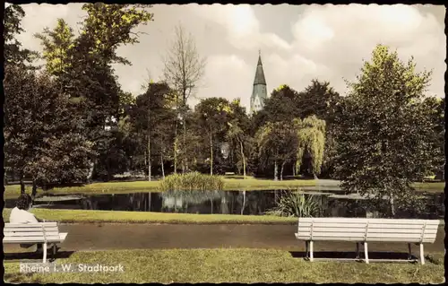 Ansichtskarte Rheine Westfalen Stadtpark 1961