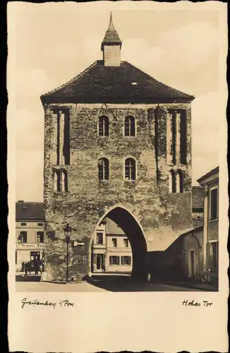 Postcard Greifenberg Gryfice Hohes Tor, Restaurant Torquelle 1930