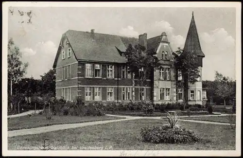 Postcard Greifenberg Gryfice Genesungsheim Waldblick - Pommern 1939