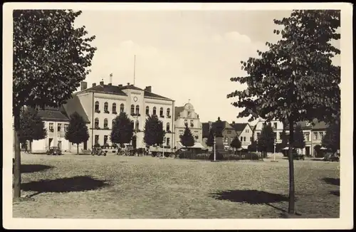 Postcard Greifenberg Gryfice Partie am Markt - Fotokarte Pommern 1930