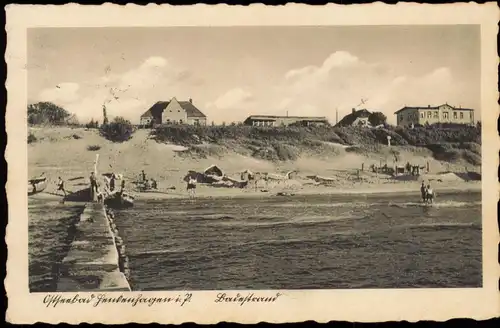 Henkenhagen Ustronie Morskie Häuser vom Strand Kr. Kolberg Körlin 1938