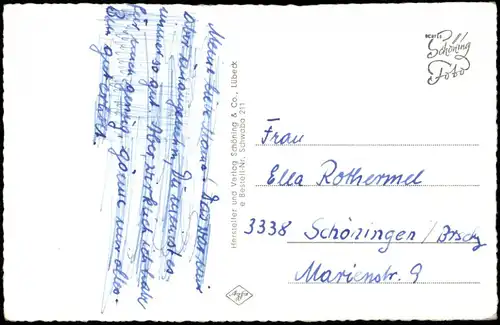 Ansichtskarte Bad Schwalbach Langenschwalbach Kurklinik L.V.A. Oldenburg 1961