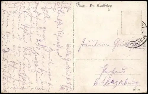 Henkenhagen Ustronie Morskie Brandende. See. Stimmungsbild - Pommern 1914