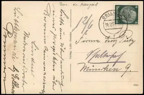 Postcard Gollnow Goleniów Forsthaus Lüttkenheide b Stettin Pommern 1937