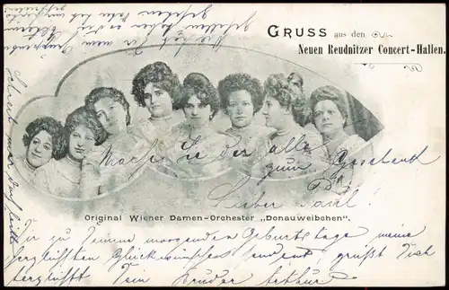 Chemnitz Neue Reudnitzer Conzerthallen Wiener Damen Orchester 1900