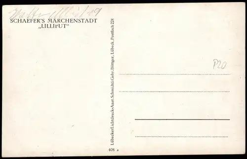 Ansichtskarte  Kuriositäten SCHAEFER'S MÄRCHENSTADT ,,LILLIPUT" 1914