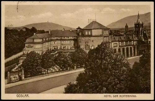 Ansichtskarte Goslar Hotel der Achtermann 1932