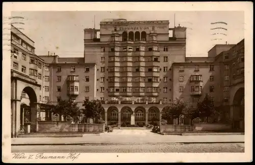Ansichtskarte Wien Reumannhof 1933  gel. nach Venezia