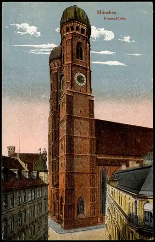 Ansichtskarte München Frauenkirche 1912