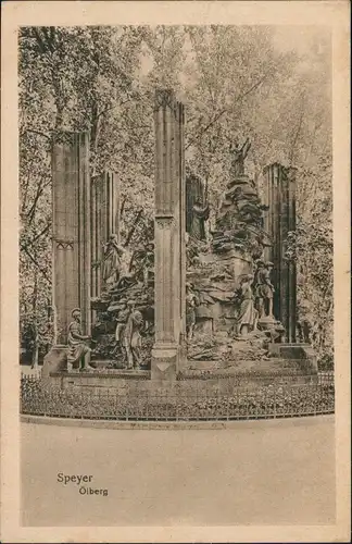 Ansichtskarte Speyer Ölberg (Monument) 1926
