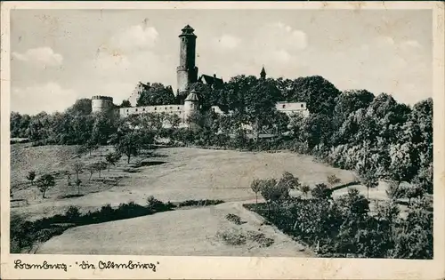 Ansichtskarte Bamberg Altenburg 1939  gel. Feldpoststempel WK2