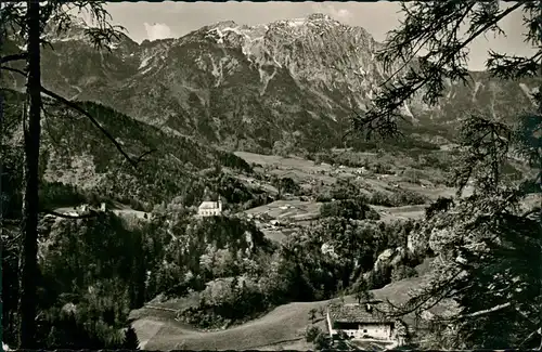 Ansichtskarte Zwiesel Karlstein St. Pankraz und Ruine 1964