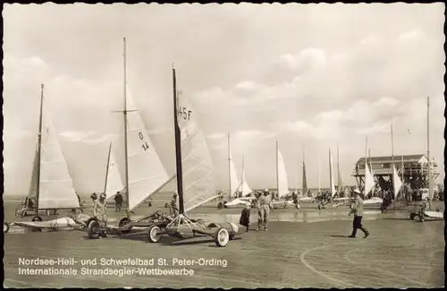 Peter Ording Internationale Strandsegler-Wettbewerbe 1965  gel Sonderstempel