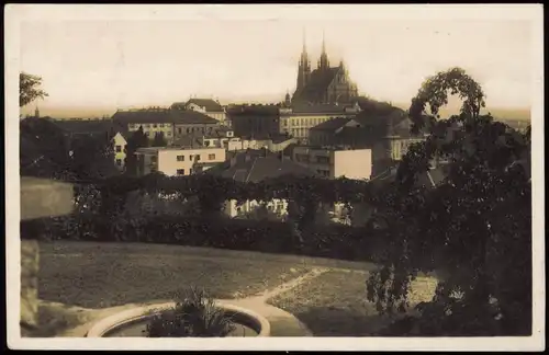Postcard Brünn Brno Blick auf den Petersdom 1942