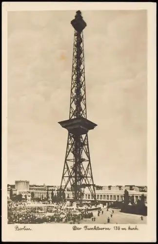 Ansichtskarte Charlottenburg-Berlin Funkturm 1950