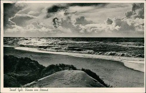 Ansichtskarte Sylt Dünen am Strand - Stimmungsbild 1961