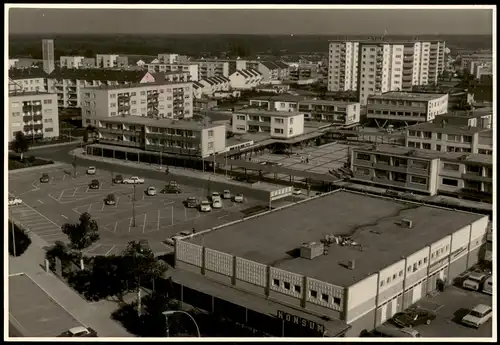 Haßloch-Rüsselsheim Neubausiedling mit Konsum Einkaufszentrum Nord 1967 Foto