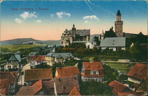Ansichtskarte Kronberg / Cronberg (Taunus) Burg Cronberg i. Taunus 1927