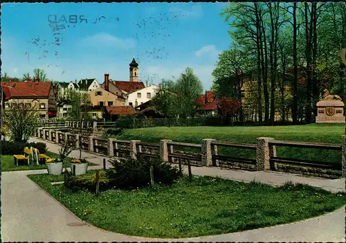 Ansichtskarte Bad Aibling Ortsansicht 1973