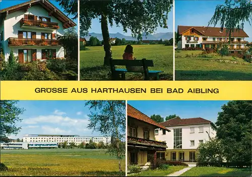 Harthausen-Bad Aibling Mehrbild-AK GRÜSSE AUS HARTHAUSEN BEI BAD AIBLING 1980