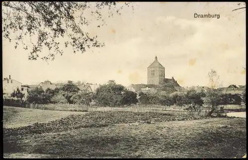 Postcard Dramburg Drawsko Pomorskie Partie an der Stadt 1913