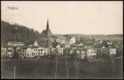 Postcard Misdroy Międzyzdroje Stadtpartie, Villen 1908