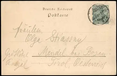 Postcard Misdroy Międzyzdroje Kaiserhalle, Pommern 1908