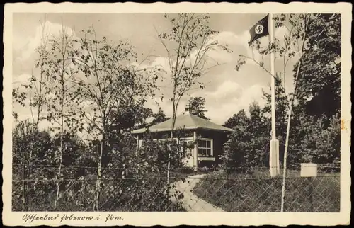 Postcard Poberow Pobierowo Restaurant - Pommern 1937