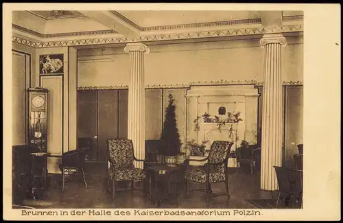 Bad Polzin Połczyn Zdrój Brunnen in der Halle des Kaiserbadsanatorium 1922