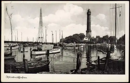 Osternothafen (Ostswine)-Swinemünde Warszów Świnoujście Hafenbild, Pommern 1936