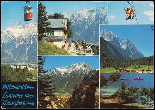 Mittenwald Umlandansichten Kranzberg Lautersee und Laintalschlucht 1967