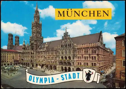 Ansichtskarte München Frauenkirche OLYMPIA-STADT 1972