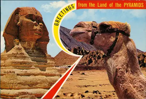 Ägypten (allgemein) Ägypten (Allgemein) antike Bauten, Pyramide, Kamel 1979