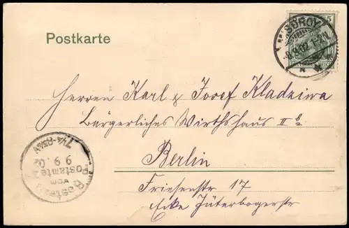 Postcard Misdroy Międzyzdroje Neue Lindenstrasse. 1902