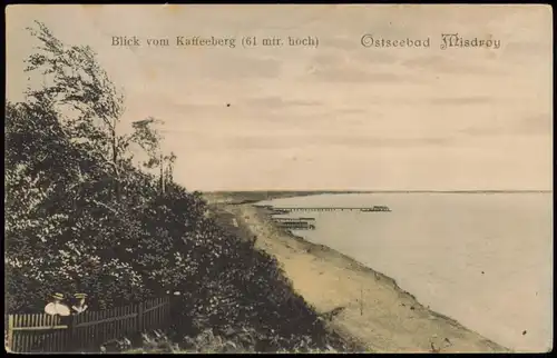 Postcard Misdroy Międzyzdroje Blick vom Kaffeeberg - Pommern 1912