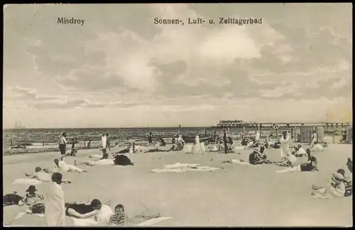 Misdroy Międzyzdroje Sonnen-, Luft- u. Zeltlagerbad - Pommern 1919