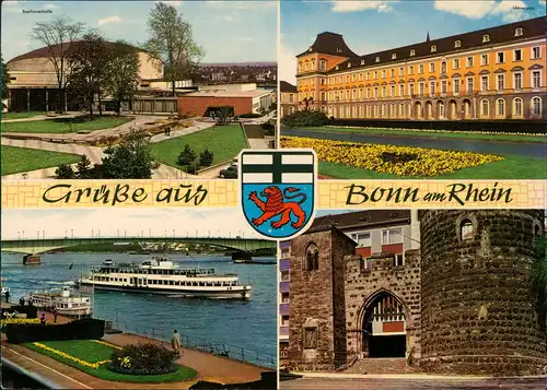 Bonn Mehrbildkarte mit Ortsansichten u.a. Sterntor, Beethovenhalle 1965