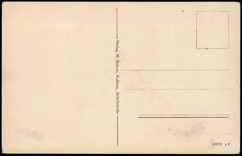 Postcard Kolberg Kołobrzeg Hafenausfahrt, Dampfer 1922