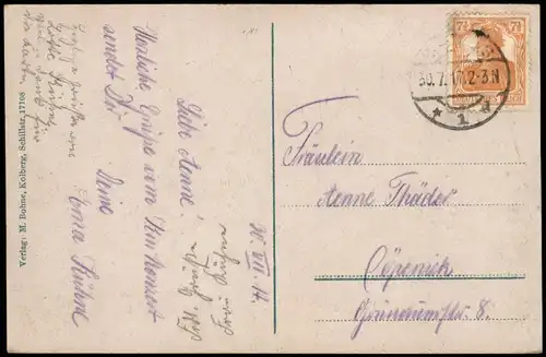 Postcard Kolberg Kołobrzeg Der Seesteg, Pommern 1917