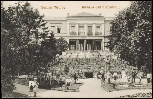 Postcard Misdroy Międzyzdroje Kurhaus und Kurgarten. 1912