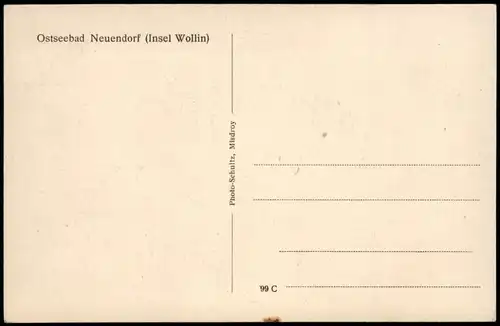 Neuendorf (Wollin) Wisełka (Wolin)  Strand, Cafe Waldfrieden - Pommern 1908