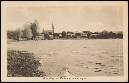 Postcard Nörenberg (Pommern) Ińsko Stadt, Enzigsee 1919