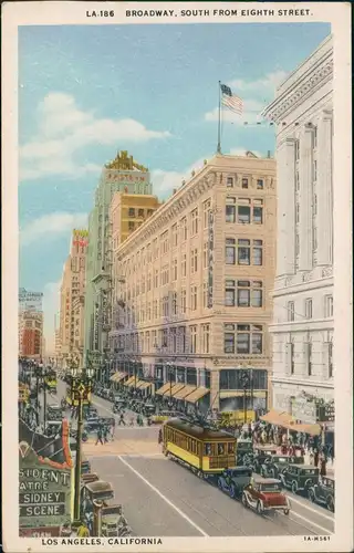 Los Angeles Los Angeles BROADWAY, SOUTH FROM EIGHTH STREET. 1933