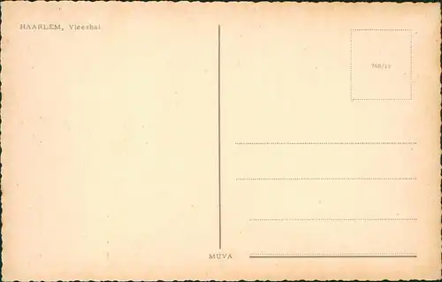 Postkaart Haarlem Gebäude-Ansicht Vleeshal 1960