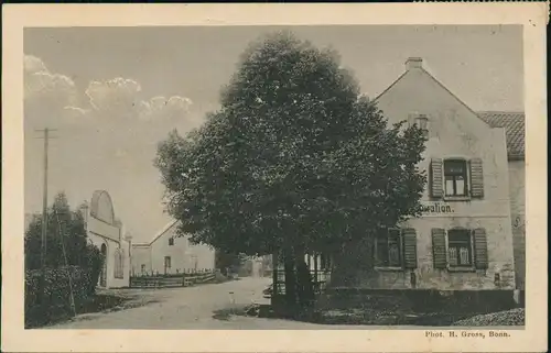 Mülheim-Köln Umland-Ansicht, Straßen Partie mit Restauration 1925