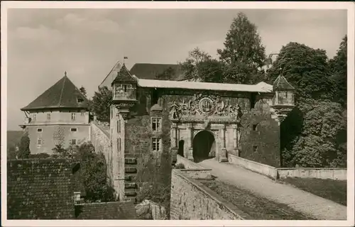 Tübingen Schloss Hohentübingen Hohen-Tübingen Schloßportal 1950