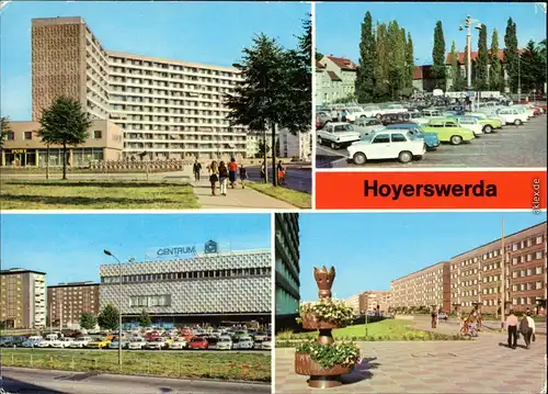 Hoyerswerda Wilhelm-Pieck-Straße, Centrum-Warenhaus,  Herrmann-Straße 1978/1985