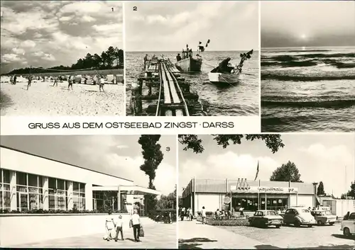 Zingst DDR Mehrbild-AK mit Fischerstrand, HO-Kaufhalle uvm. 1981