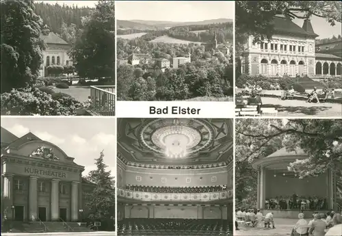 Bad Elster DDR Mehrbild-AK mit Orts- und Stadtteilansichten 1988